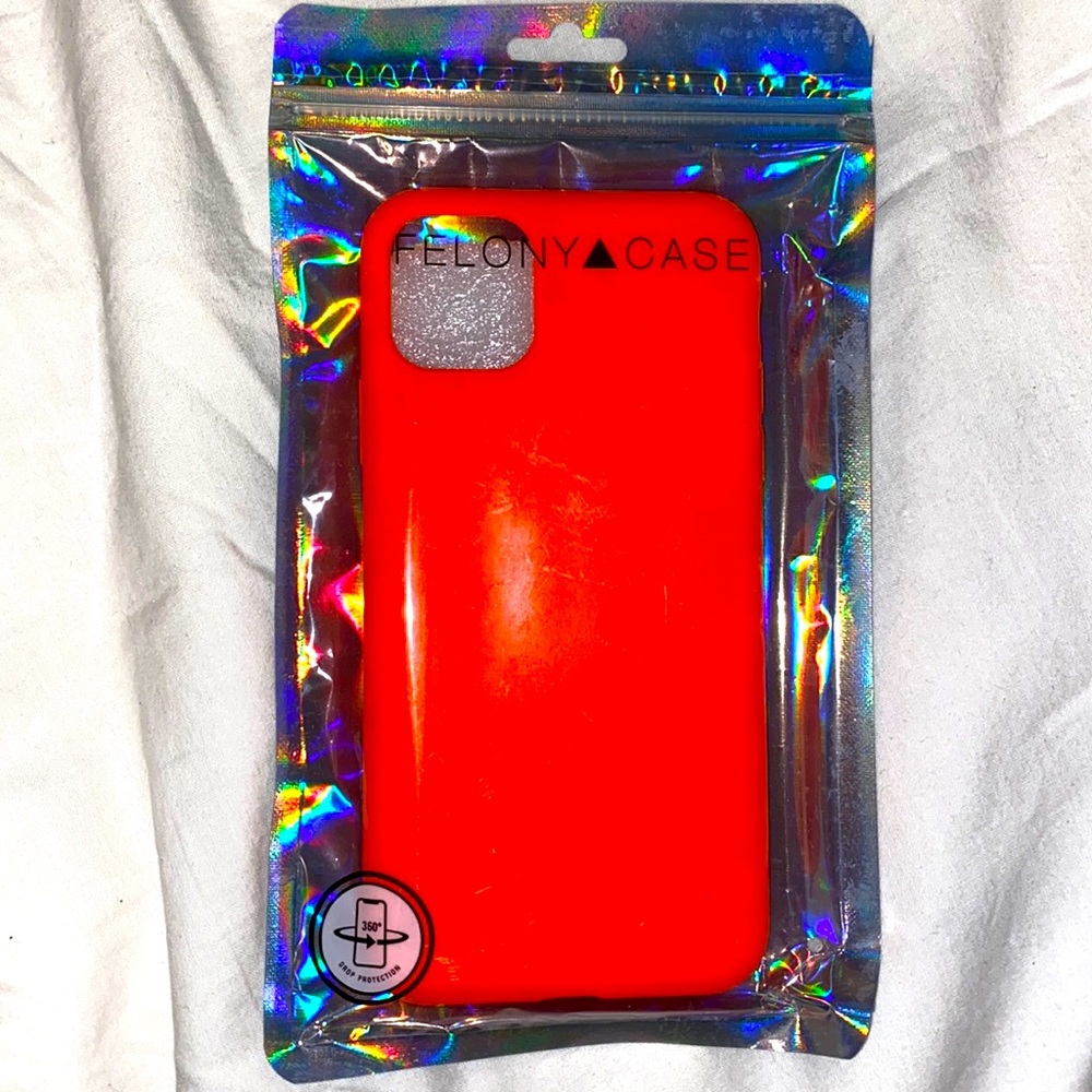 Neon orange iPhone 11 Pro case!